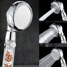 Shower Head With Water Saving Filter, High Pressure Anti-Limescale Shower Head, Bathroom Shower Head, 3-Setting Adjustable Handheld Shower Head With Water Saving, 360° Rotatable Shower Head