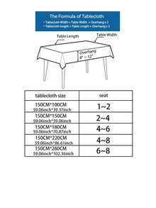 1pc American Country Nordic Style Hydrangea & Peony Embroidered Tassel Tablecloth, Suitable For Coffee Table, Dining Table - Yellowish White - View 2