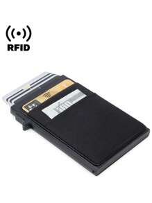 Cartera antirrobo de aleación de aluminio para tarjetas, regalo de cumpleaños, día de San Valentín o día del padre, para viajes, regreso a clases, tarjetero, tarjetero de visita, tarjetero de crédito para hombres, minicartera, tarjetero, tarjetero RFID