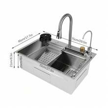 YUNRUX Kitchen Sinks - Silver - View 2