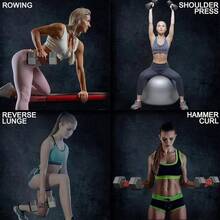 2 Pesas Mancuernas, con recubrimiento lateral de Neopreno, Mancuernas Hexagonales, Pesas para Ejercicio, Entrenamiento de Fuerza y Resistencia, Uso del Hogar y Profesional - 7,5 kg - Ver 3