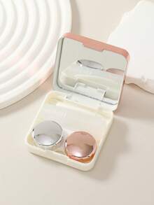 eyekan Minimalist Mirror Contact Lens Case, Portable Leak-Proof Contact Lens Kit With Mirror, Suitable For Soaking Contact Lenses For Travel And Home Use.School - Mirror Care Box - View 8