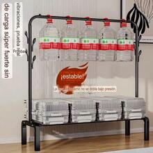 Perchero sencillo para el suelo del dormitorio, perchero grueso para el dormitorio, perchero plegable para ropa de interior - Negro - Ver 4