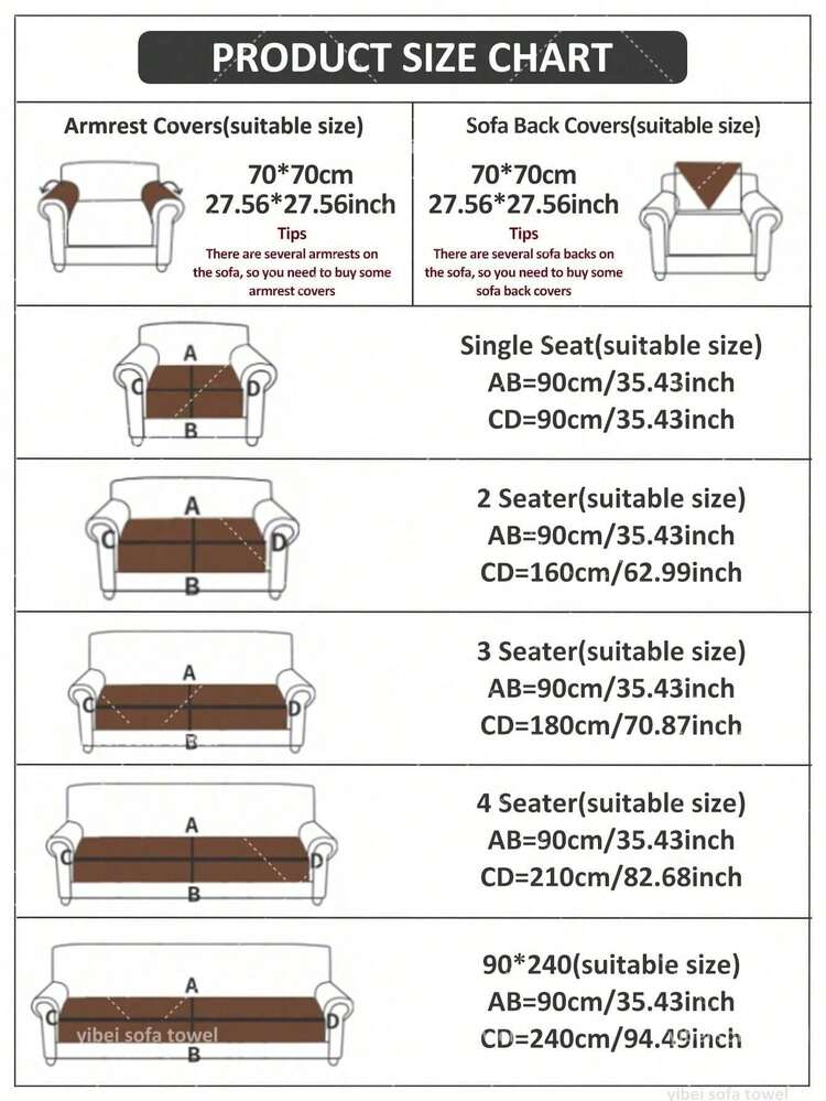 1 件波西米亚风沙发套 - 高品质涤纶面料，防滑、防污、宠物友好，适用于办公室、卧室、客厅、单人椅到三人沙发，四季皆宜，可机洗 - 深灰色 - 查看 3