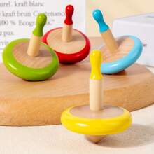Juego de trompos de madera para bebés y niños pequeños, juguetes educativos STEM giratorios, regalo de cumpleaños para niños y niñas
