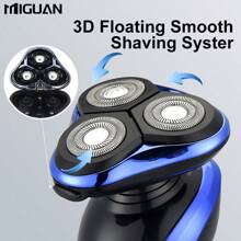 Kit eléctrico de acicalamiento multifunción 3 en 1 - Afeitadora, recortadora de nariz y rasuradora de patillas, con pantalla digital. Es conveniente para viajar y adecuado como regalo para amigos hombres. Capacidad de batería de 600 mAh