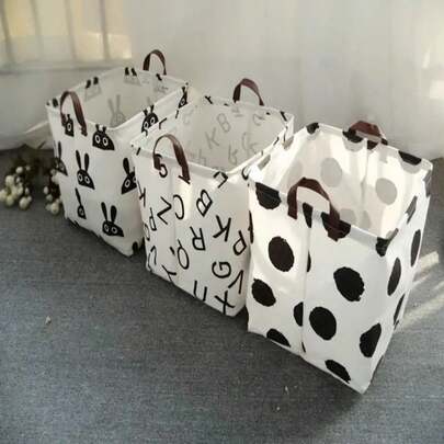 Cesta de lavandería de algodón y lino, cesta de ropa sucia, cesta de lavandería plegable, cesta de almacenamiento de artículos diversos para el hogar