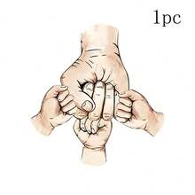 2D Customized Fist Bump Family Heirloom Pendant, Personalized Name Text Keychain, Father's Day Gift,Graphic Print - Multicolor - View 8