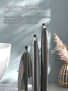 1 pezzo Portasciugamani a 3 ripiani da terra, portasciugamani verticale, alta capacità, facile da installare, adatto per riporre asciugamani in bagno, toilette, vasca da bagno all'aperto, accessori da bagno, accessori per lo stoccaggio, portasciugamani