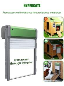 باب ذكي آلي جديد بريموت كنترول، مقاوم للماء بمعيار IP67، متعدد أوضاع التشغيل، يعمل بالطاقة الشمسية، مناسب للحيوانات الأليفة والطيور والأرانب والأوز