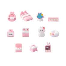 11 件微型景观可爱兔子家具模型树脂装饰微缩模型 DIY 配件桌面摆件 - 彩色 - 查看 7