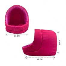 Pet Bed Medium For Dogs And Cats With Cushion - 粉色 - 查看 3