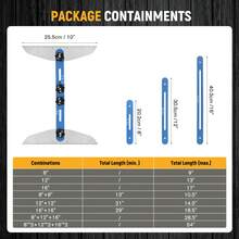 Sourcing Map Adjustable Stair Tread Template Tool – 9" To 54" Length, Blue | Precision Measuring Jig For Risers, Partitions & Stair Construction - Multicolor - View 3