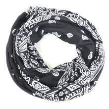 9pcs Polyester Printed Outdoor Sports Cycling Headwear Beanies, Reversible Korean Style Unisex Neck Warmer Gaiter