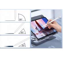 JMMO Universeller Kapazitiver Stylus aus Aluminiumlegierung Dieser kapazitive Stylus ist sorgfältig aus hochwertigem Aluminium gefertigt und wird mit 2 austauschbaren Spitzen geliefert, was ihn sehr langanhaltend macht. Er ist breit kompatibel und kann leicht an Tablets und Smartphones mit iOS, Android und Windows Systemen angepasst werden.