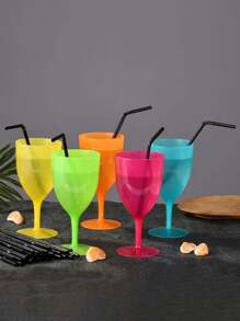 100pcs Reusable PP Drink Straws - Durable Bendable Food-Black Straws For Smoothies, Boba, Bubble Tea & Tropical Drinks - Alternative To Disposable Plastic Straws, Perfect For Home, Parties, Restaurants, Smoothie Straws, Party Drink Accessories