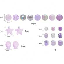 1 paquete de cuentas redondas de cristal de 0,8 cm, cuentas de arroz asimétricas pequeñas, cuentas con tema de peces y estrellas de mar en colores surtidos, aproximadamente 40 g/paquete, para la elaboración de joyas DIY como collares, pulseras y pendientes