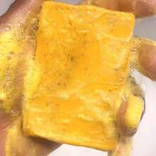 Viareline Turmeric & Kojic Acid Brightening Soap, Kojic Acid Soap, Soap Body Care Body Wash Lemon Flawless - Yellow - View 5