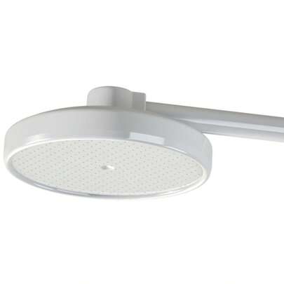 Chuveiro Ducha Fria Redondo 17cm Branco Para Piscina Jardim Quintal | Valeplast