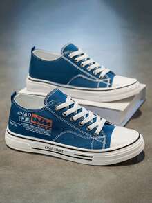 Students' Canvas Shoes, Summer Men's Comfortable Lightweight Breathable New Versatile Popular Casual Athletic Skateboard Shoes For Teenagers