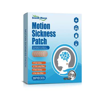 Flash--Motion Sickness Patch Motion Sickness Airplane Sickness Seasickness Ear Root Temple Patch Refreshing Travel Motion Sickness Patch