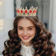 1 Stück Mehrfarbige Prinzen- & Königinkrone, geeignet als Geburtstagsparty- oder Volljährigkeitsgeschenk für Mädchen, kann im Alltag und auf Partys getragen werden, süße Krone, perfekt für Geburtstagsfeiern