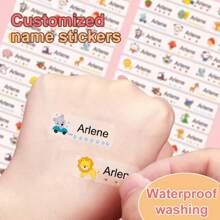 Custom Name Tag Sticker Customize Stickers Labels Children School Stationery Water Bottle Pencil Baby Shower Family Decorations Gifts Winter Eve Gifts Back To School Winter Gift Ideas Boy Girl Valentine's Day, Letter, Ornamental, Adhesive, Exquisite, Stylish, Modern, Casual, Custom, Personalized, Unique, Customized, Ideal Gifts For Him, Ideal Gifts For Her, Son, Daughter