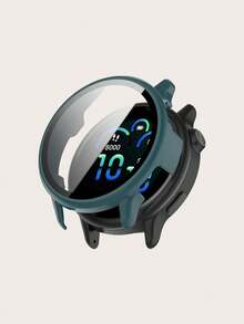 1 chiếc ốp lưng đồng hồ thông minh màu trơn Unisex + miếng dán bảo vệ màn hình, ốp lưng bảo vệ bằng PC cứng một mảnh cho Garmin Vivoactive 6 - Garmin Vivoactive 6 - Xem 10