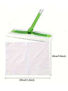 100pcsPack, 30pcsPack Disposable Dust-Free Mop, Slouchy One-Time Use Mop Pad Absorbent Dry & Wet Cleaning Wipes, Microfiber Mop Refill Pads, Floor Cleaning Mop Pads, Disposable Mop, Dry & Wet Use, Easy To Clean, Cleaning Supplies - Multicolor - View 2