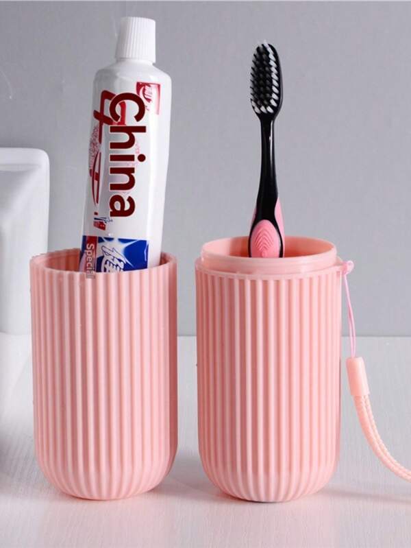 1pc Travel Portable Rinsing Cup, Toothbrush Cup, Toothbrush And Toothpaste Storage Tube