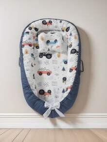 1 件可折叠、可清洗、便携式婴儿压缩安全窝、仿生婴儿旅行床婴儿床