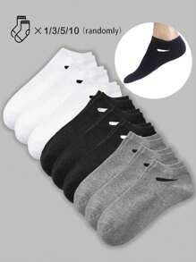 3/5/10 pares de calcetines a rayas blancas y negras para mujer, calcetines blancos, calcetines bonitos para niña, calcetines negros, adecuados para varios usos diarios como vacaciones, deportes, ocio, negocios, viajes al aire libre, etc.