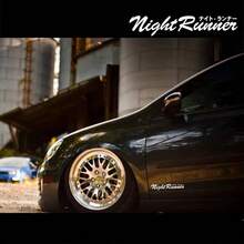 1pc Car Front Windshield Decorative Sticker "Night Runner", Waterproof Sunproof Non-Adhesive Glass Sticker, Fits Most Vehicles