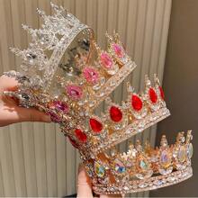 1 Stück Mehrfarbige Prinzen- & Königinkrone, geeignet als Geburtstagsparty- oder Volljährigkeitsgeschenk für Mädchen, kann im Alltag und auf Partys getragen werden, süße Krone, perfekt für Geburtstagsfeiern