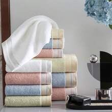 1 juego de toallas: 1 toalla de baño de 100g, 1 toalla de playa de 400g, suaves y absorbentes, de secado rápido, adecuadas para el hogar, el baño y la playa, vuelta al colegio