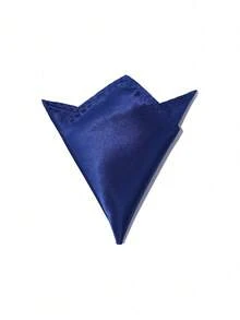 1件装纯色正装西装口袋手帕男士薄款小方巾适用于婚纱胸巾手帕宴会三角巾男士礼物