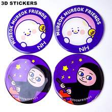[ Customization ] One Round Waterproof And Tear Resistant 3D Drip Resin Sticker (1.5CM/2CM/2.5CM/3CM) Can Be Used For Customizing Product Logos, Marking Labels, And Suitable For Multiple Learning And Work Occasions - Multicolor - View 3