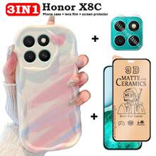 Película protectora de pantalla 3 en 1 para Honor X8C: película protectora completa de pantalla con acabado mate, película protectora de lente, talla grande funda para teléfono Honor X8C con pintura inferior, sensibilidad avanzada y protección anti-caídas - Honor X8C - Ver 17
