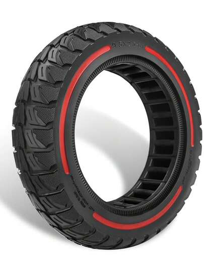 GLDYTIMES GLDYTIMES 9.5x2.50 Solid Tire, Replacement For NIU KQi3 MAX Tire, Fit Fot NIU KQi3 Pro/Sport Scooter, 9.5x2.5-6.1 Off-Road Tubeless Tire, Puncture-Free, Hassle-Free Maintenance, Shockproof (Red 1Pc)