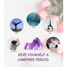 Menstrual Cups With Collapsible Storage Cup, Leak-Proof Design With Medical Grade Silicone Period Cups Reusable, Tampon And Pad Alternative,For Light Flow And Heavy Flow Large+Small