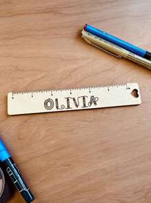 Custom Personalized Reading Aid With Ruler Made Of Wood Gift For School Enrollment With Name First Grade School Start School Cone Personalized,Back To School,School Supplies