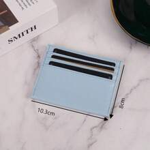 1pc Multi-Card Holder 6 Card Slots + 1 Coin Pocket Credit/Debit/Transit Card Case Convenient Card Organizer For Women Wallet Mini Wallet Purse Wallet School Supplies Card Wallet Wallet