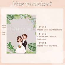 Custom Wedding Welcome Signs, Personalized Acrylic Wedding Welcome Signs, - Elegant Decorations Suitable For Weddings, Engagements, Holidays, Parties, Anniversaries, Birthdays, And Rustic-Style Weddings. Stylish Welcome Signs For Unforgettable Celebrations. - Style 2 - View 8