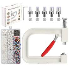 Mașină nouă de presă manuală pentru mărgele de perle, 4mm, 5mm, 6mm, 8mm, 10mm, set de accesorii pentru perle, instrumente DIY pentru artizanat