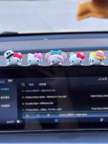 Sanrio 5 件可爱  汽车吊饰配件适用于后视镜、仪表盘、桌面、电脑、PVC 软橡胶