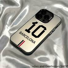 Phone Case For Barcelona Number 10, Suitable For Iphone Models 16, 15, 14, 13, 12, 11 Pro Max, X, XR, XS Max, 8, And 7 Plus, With A Shock-Resistant Matte Back. - 黑色 - 查看 5