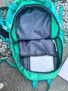 Unisex Lightweight Outdoor Mountaineering Backpack, Fashion Contrast Color Multi-Pocket Zipper Student Schoolbag, Large Capacity Drawstring Travel Backpack, Outdoor Camping Backpack, Men's Hiking Sports Water-Resistant Travel Bag Back-To-School Season Holiday - Multicolor - View 4