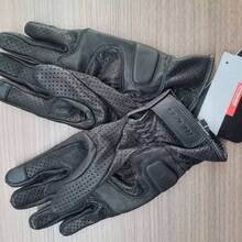 REVIT MOTO Guantes de cuero para ciclismo a prueba de viento y cálidos, aptos para todas las estaciones, con función táctil de pantalla y diseño antideslizante para uso en carretera - Negro - Ver 10