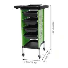 YUNRUX Storage Island & Carts - Green - View 5