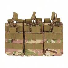 Universal Triple Magazine Pouch - Double-Layer Molle Compatible Ammo Holder For M4/M16, M14, AK, AR Platforms - Multicolor - View 8